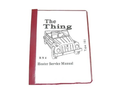 Heater Serv Manual, Ph/Cp  for VW Thing