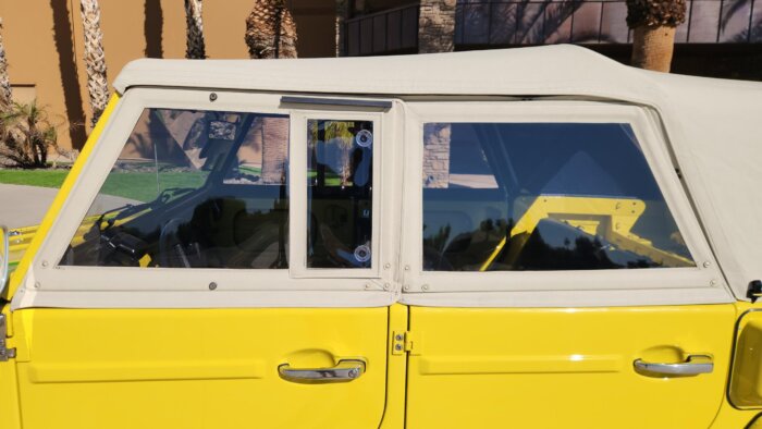 Plastic Side Curtains for VW Thing car.