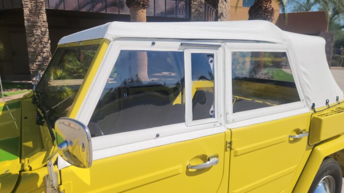 Plastic Side Curtains for VW Thing car.