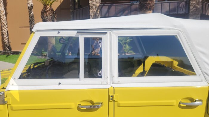 Plastic Side Curtains for VW Thing car.