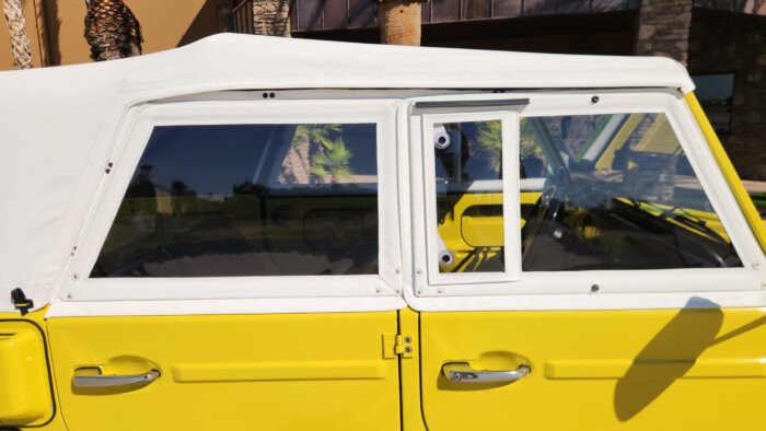 Plastic Side Curtains for VW Thing car.