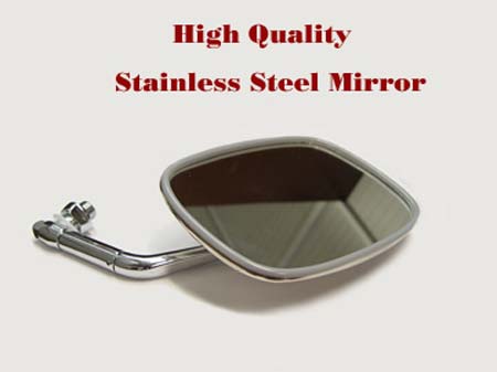 Outer Right Side Mirror, Stainless  for VW Thing