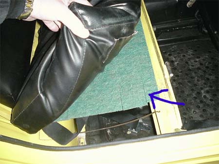 Packing Pad, Under Rear Seat  for VW Thing