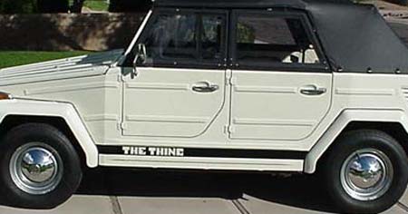 The Thing Decal, Black  for VW Thing