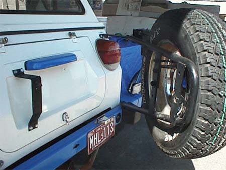 Swing-Out Tire Carrier, Powder-coated  for VW Thing