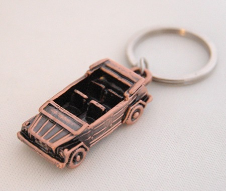 Copper Finish  Miniature Key Chain, 3-D  for VW Thing