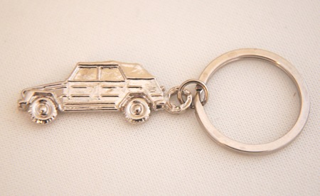 Silver Finish Miniature Key Chain  for VW Thing