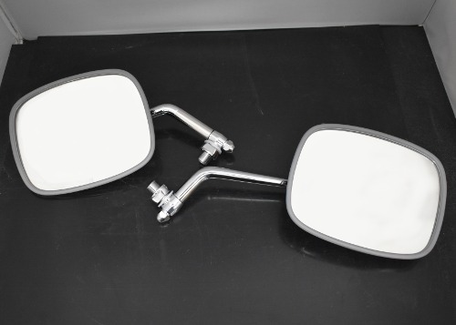 Stock Style – Outer Left Short Arm Mirror And Right Long Arm Mirror, Stainless  for VW Thing