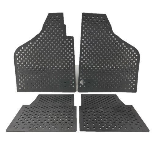 Economy Soft Rubber Floor Mats W/ Holes - Set Of 4