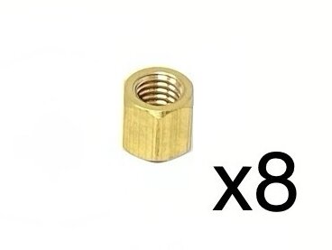 Intake/Exhaust Brass Nuts, Set Of 8  for VW Thing