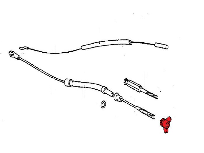 Wing Nut For Clutch Cable - Image 2