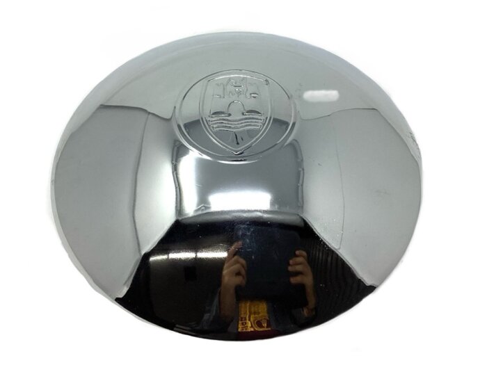 Chrome Hubcap With Wolfsburg Emblem