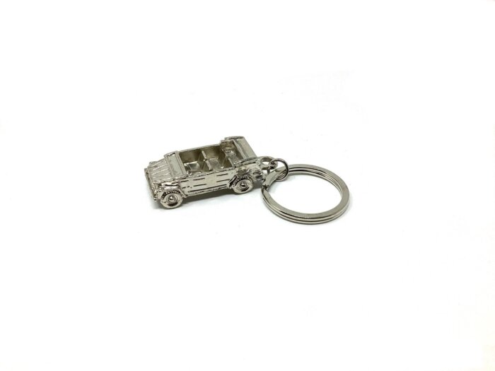 Silver Finish  Miniature Key Chain, 3-D