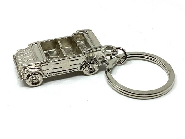 Silver Finish  Miniature Key Chain, 3-D  for VW Thing