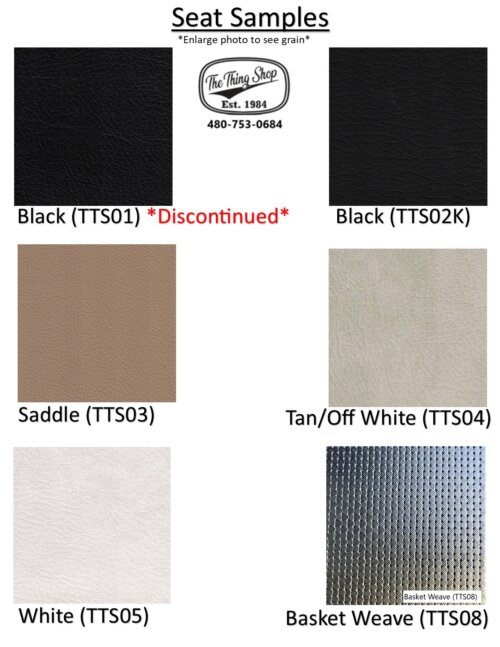 Seat Sample  for VW Thing